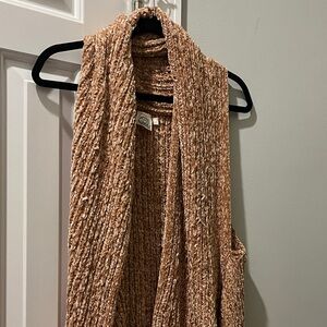 Cozy Tan Sweater Vest